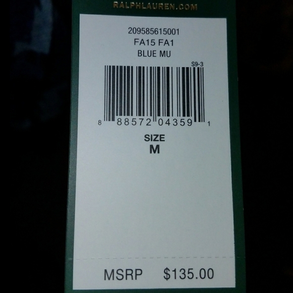 Ralph Lauren Blue Aztec Flounce Dress Size M NWT Fall 15 - Picture 7 of 8